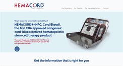 Desktop Screenshot of hemacord.info